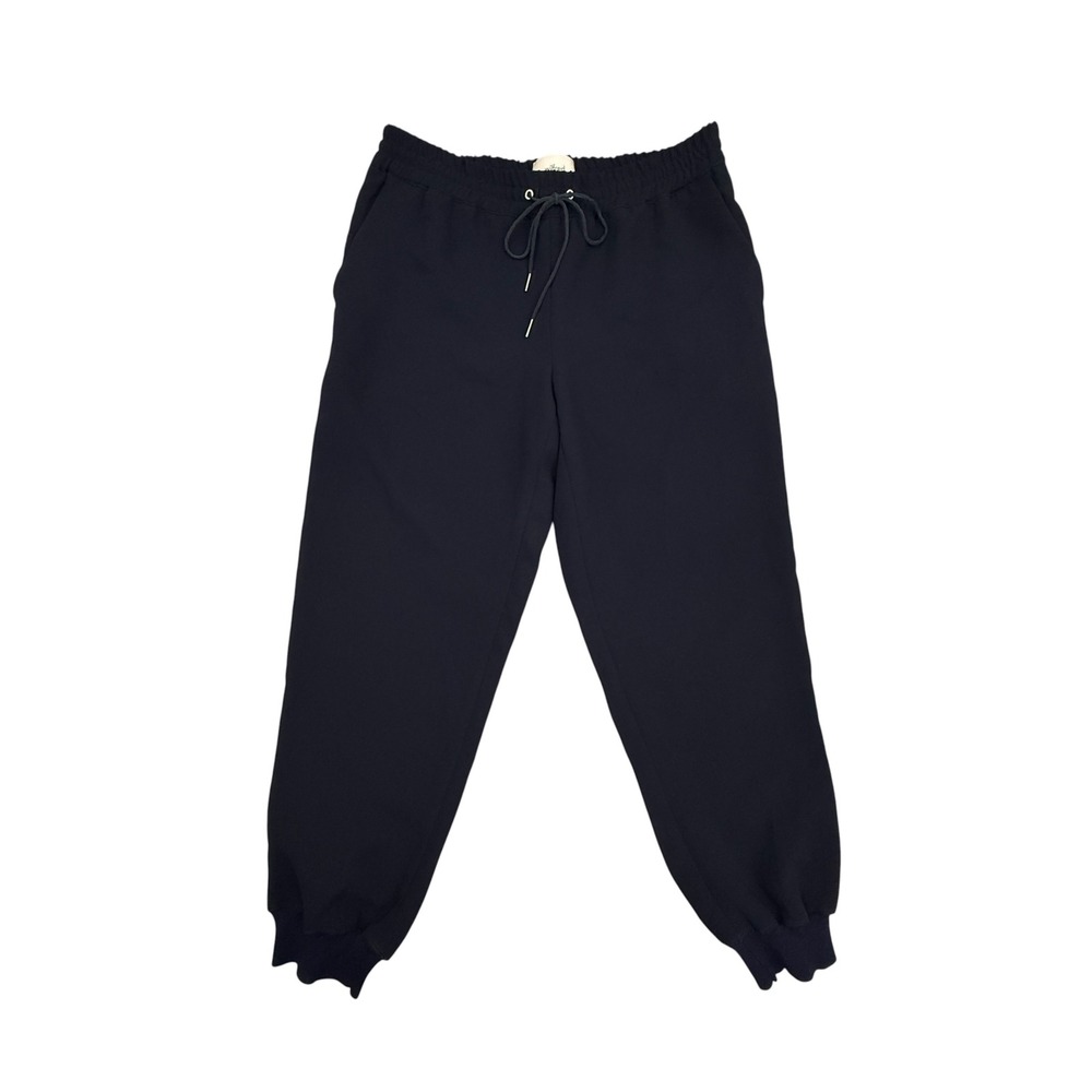 Wilfred Joggers Women Medium Navy Blue Casual Drawstring Elastic Waist Pockets